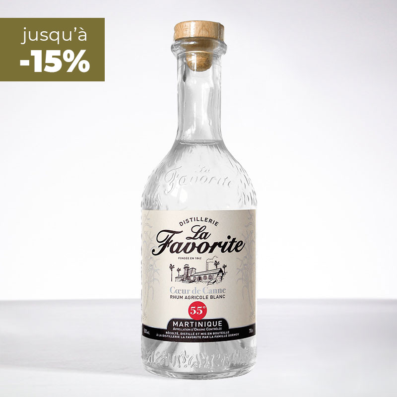 Rhum Agricole (pure cane juice)-LA FAVORITE - Rhum Blanc - Coeur de canne -  Version 1 Litre - Edition 2021 - 55% - Clos des Spiritueux - Online sale of  quality spirits