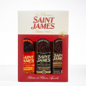 SAINT JAMES - Coffret rhum - Sirop - Amerikanisches Fass - Alter rum - 42,5° - 3 x 70cl