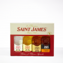 SAINT JAMES - Set Rum- Weiß - Stroh - Ambra - Alt - 44,25° - 4 x 5cl